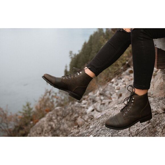 Thursday Boot Co. Women’s Captain Boots GoodYear Welt Lace-Up Cap Toe Size 6.5 - Picture 14 of 16